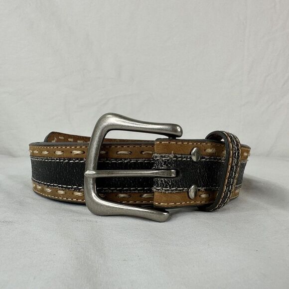 DBL Other - DBL Barrel Mens Fine Genuine Leather Goods Belt Brown Black Casual Adjustable 46